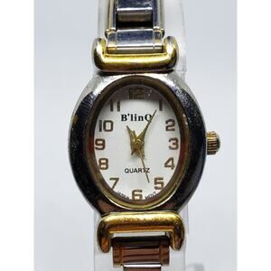 B'linq women's charm watch. #000603. Multiple charms on band, Karen on band
